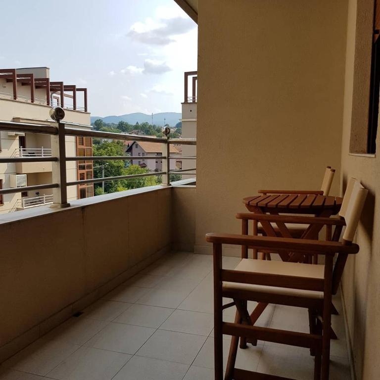 Balkón nebo terasa v ubytování Apartman Ibarstar