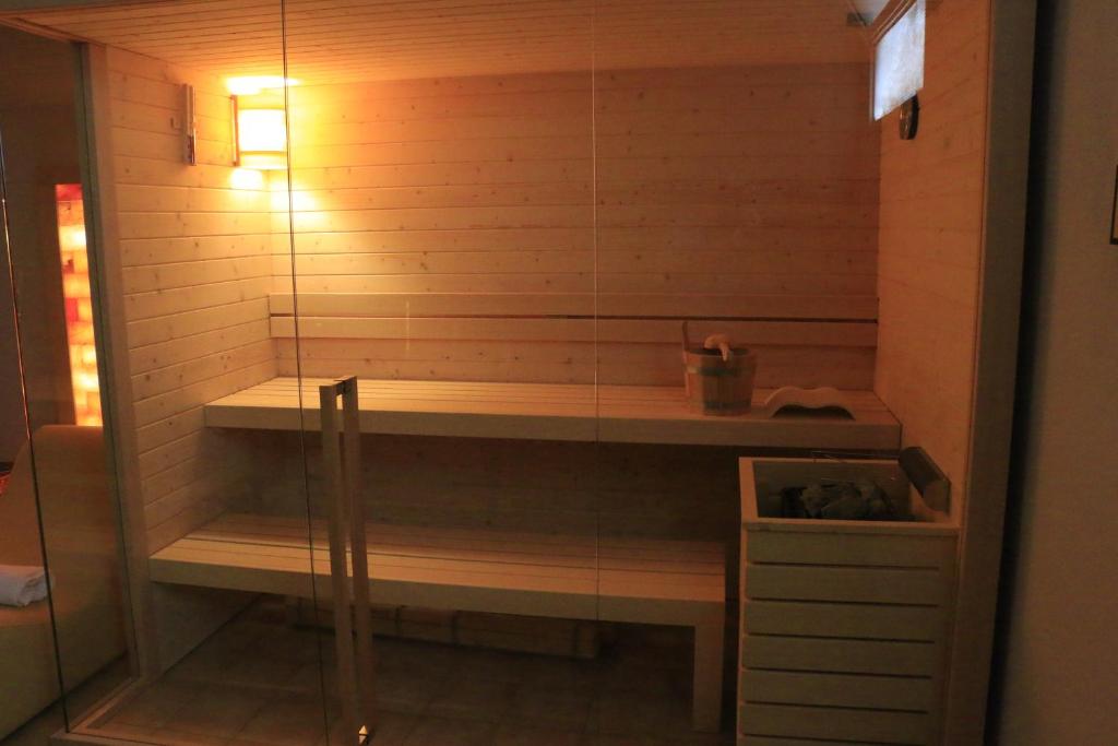 Koupelna v ubytování Albergo & Ristorante Selvatico