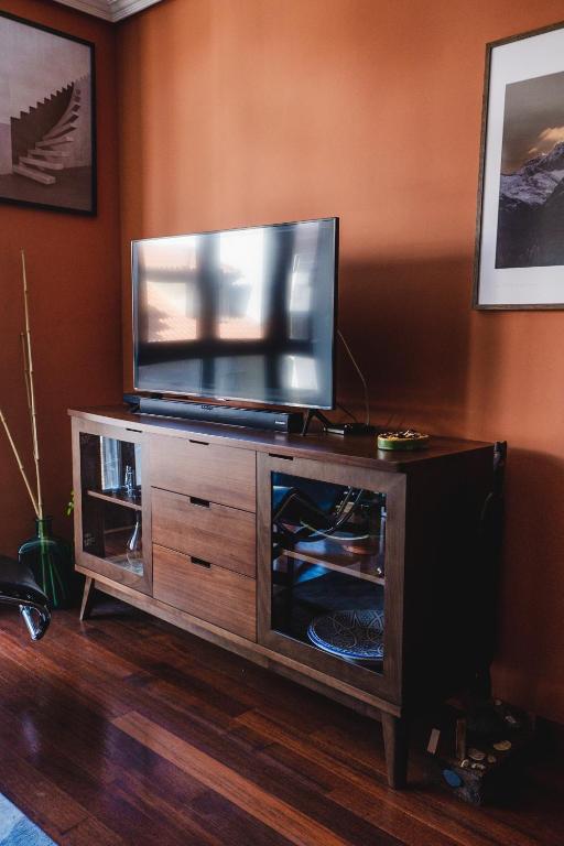 TV a/nebo společenská místnost v ubytování El Rosal de Oviedo