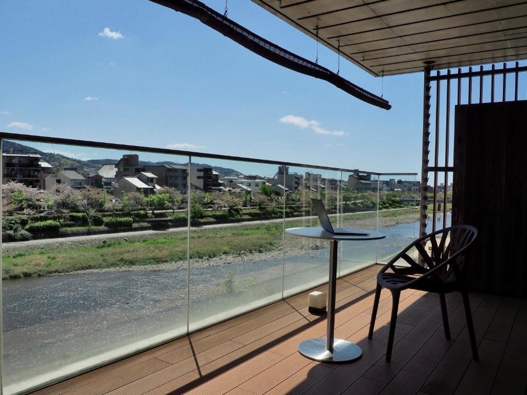 Balkón nebo terasa v ubytování Aoi Hotel Kyoto