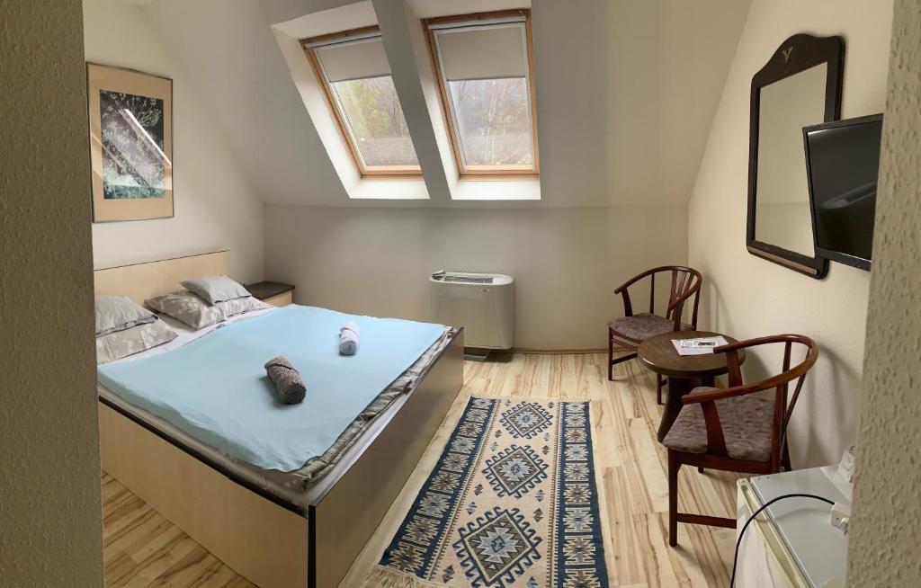 Tündérszikla Panzió - Tweepersoonskamer Met Uitzicht Op De Bergen