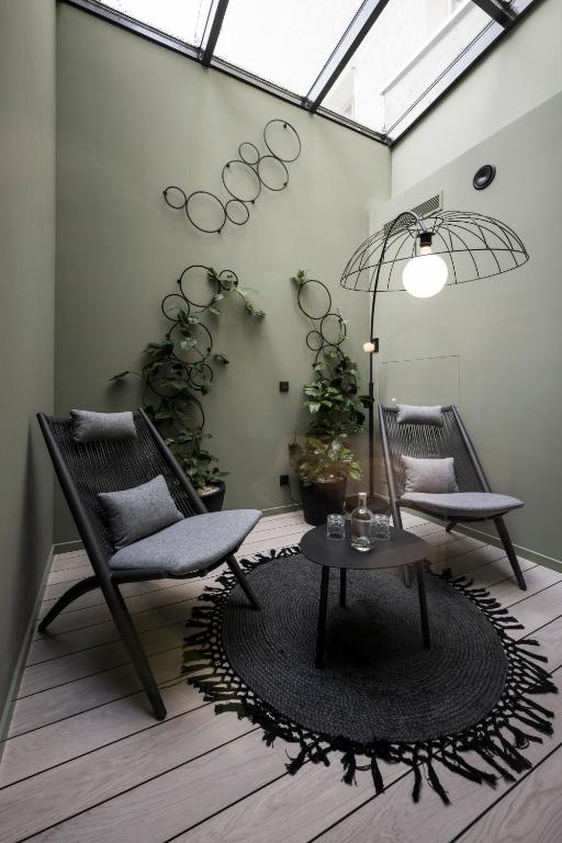 Posezení v ubytování Altstadthotel Weisses Kreuz