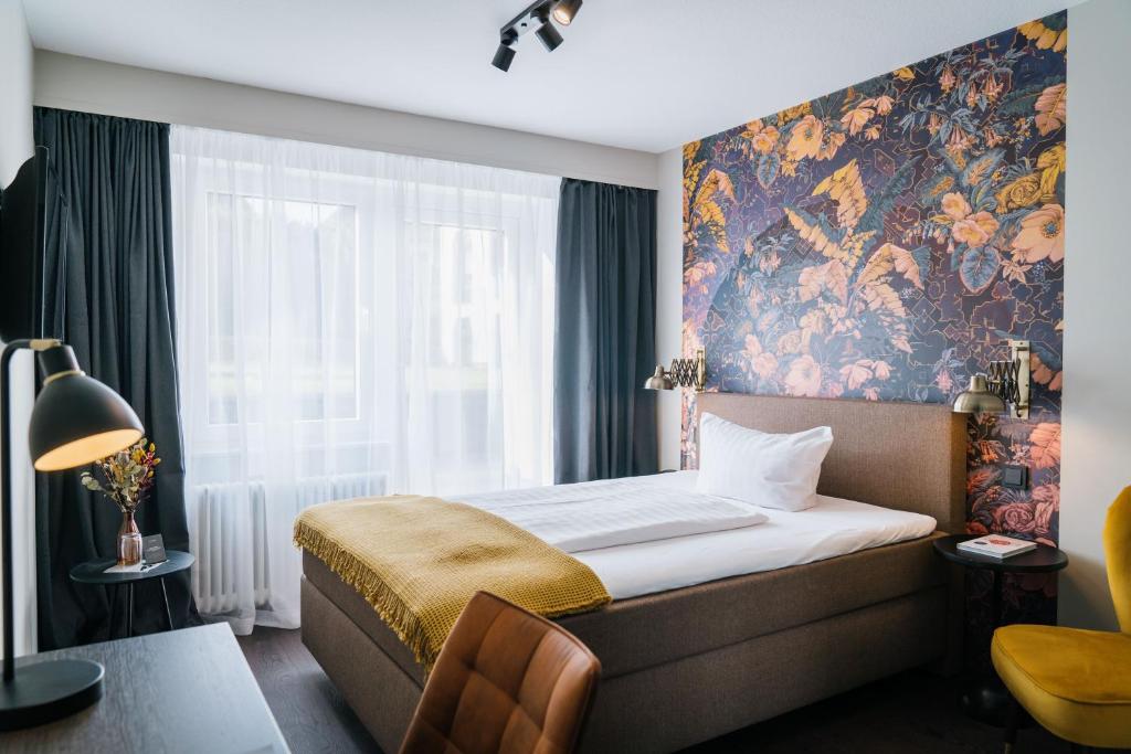 Voodi või voodid majutusasutuse Hotel Stümpelstal toas