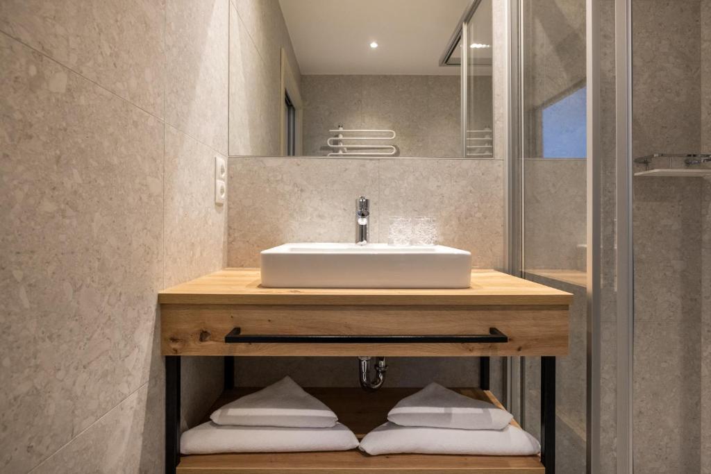 Koupelna v ubytování Aparthotel Jägerheim