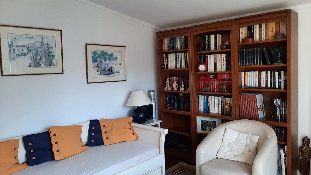 Knihovna v apartmánu