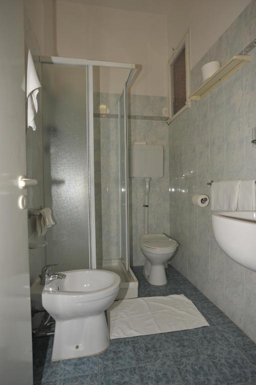 Koupelna v ubytování Hotel Metron
