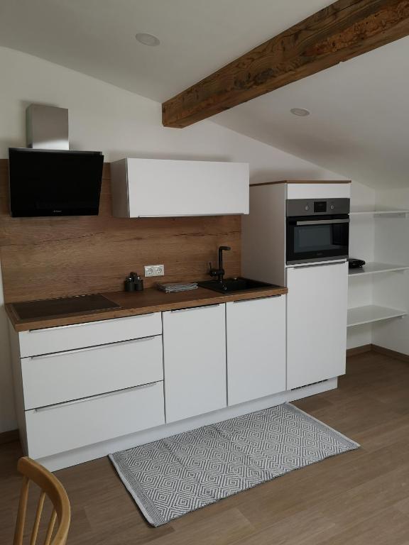 Kuchyňa alebo kuchynka v ubytovaní Haus Grugger Appartements