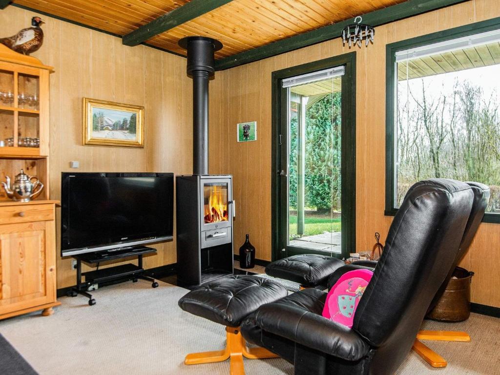 TV a/nebo společenská místnost v ubytování Holiday home Toftlund XV