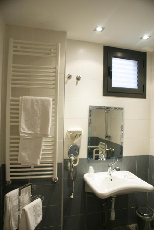 Koupelna v ubytování Hospedium Hotel Vittoria Colonna