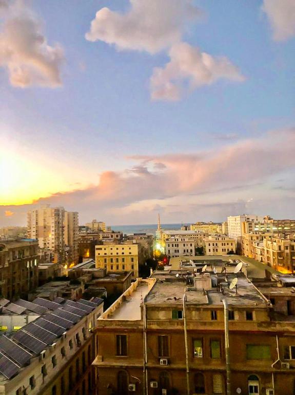 A general view of Alexandria or a view of the city taken from Az apartmant