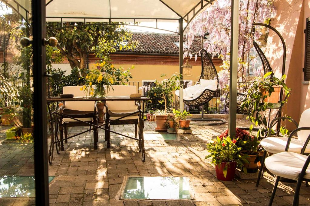 Zahrada ubytování L'Aromatario