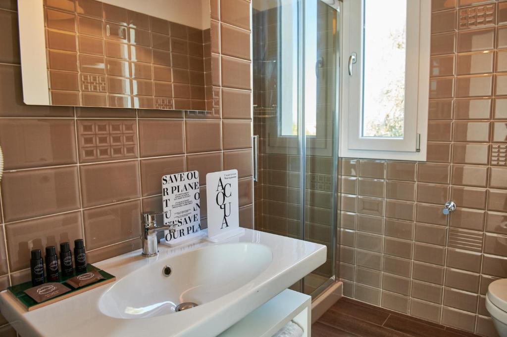 Koupelna v ubytování Lu. b&b