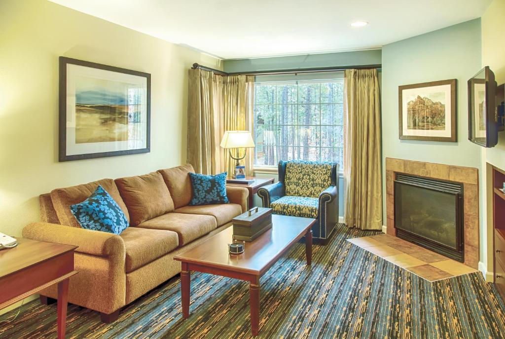 Posezení v ubytování WorldMark Pinetop