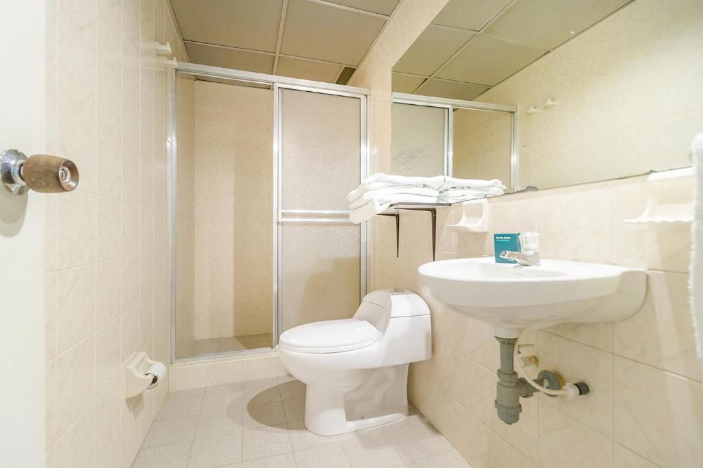 Koupelna v ubytování Hotel Calle 112