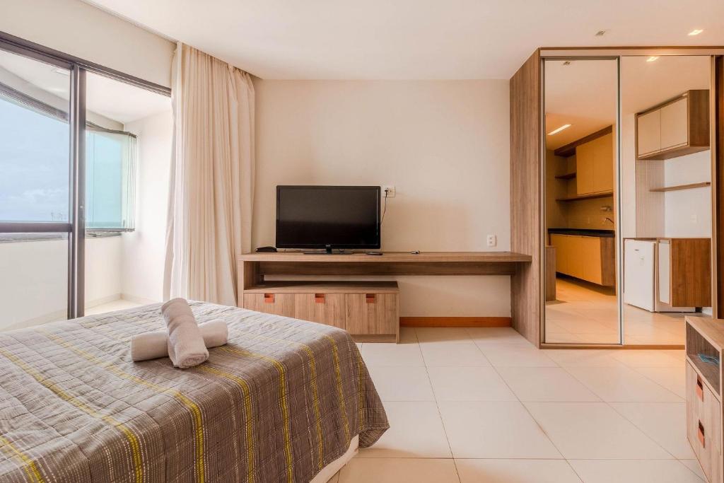  CA01 Flat Mercure Boulevard Side a 500m Salvador Shopping