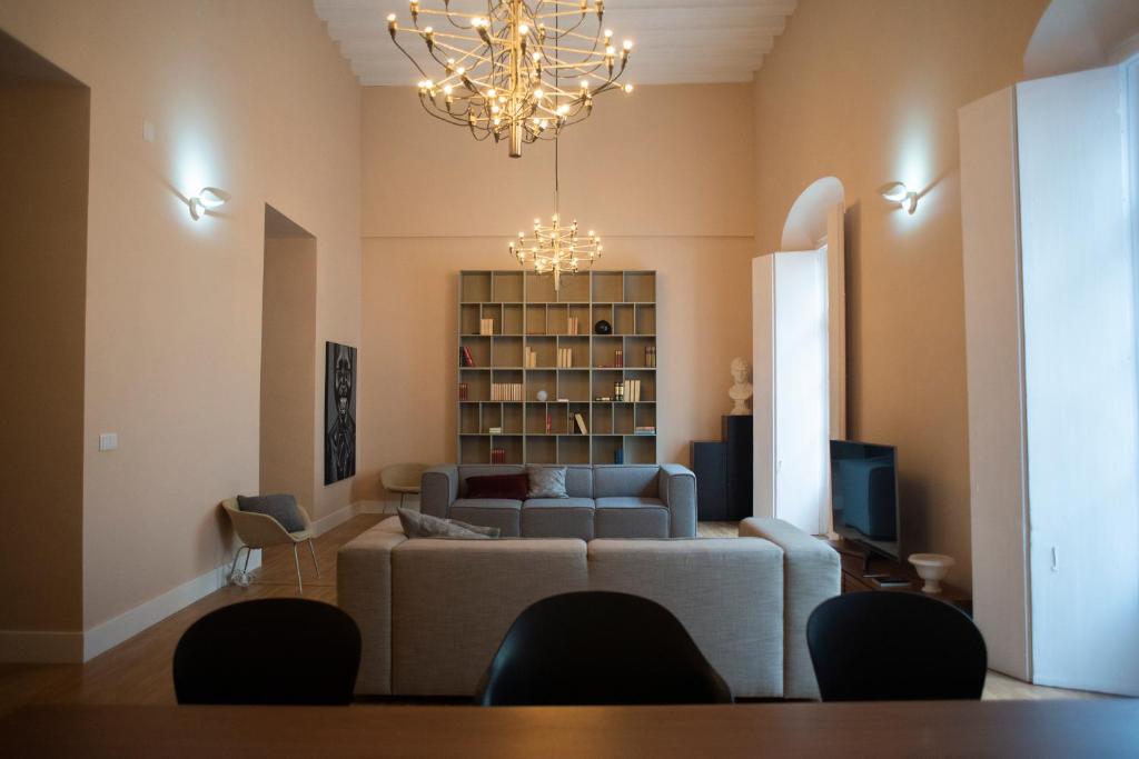 A seating area at Casa Plaza de las Flores Cádiz Grupo AC Gestión