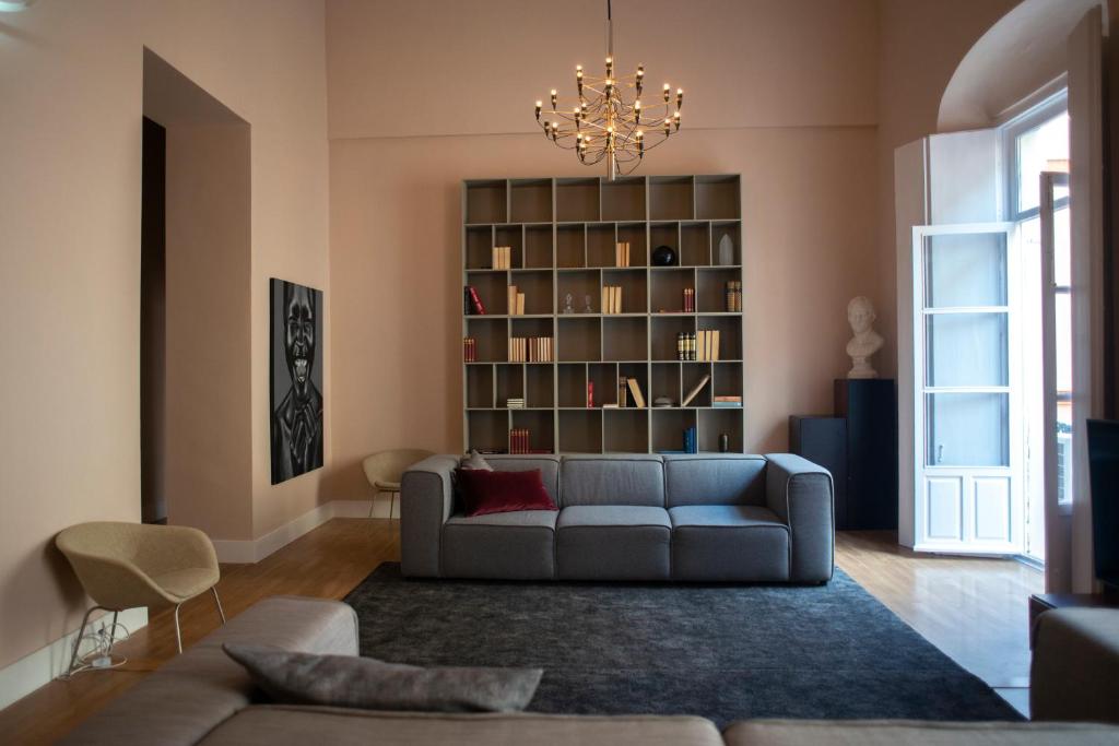 A seating area at Casa Plaza de las Flores Cádiz Grupo AC Gestión