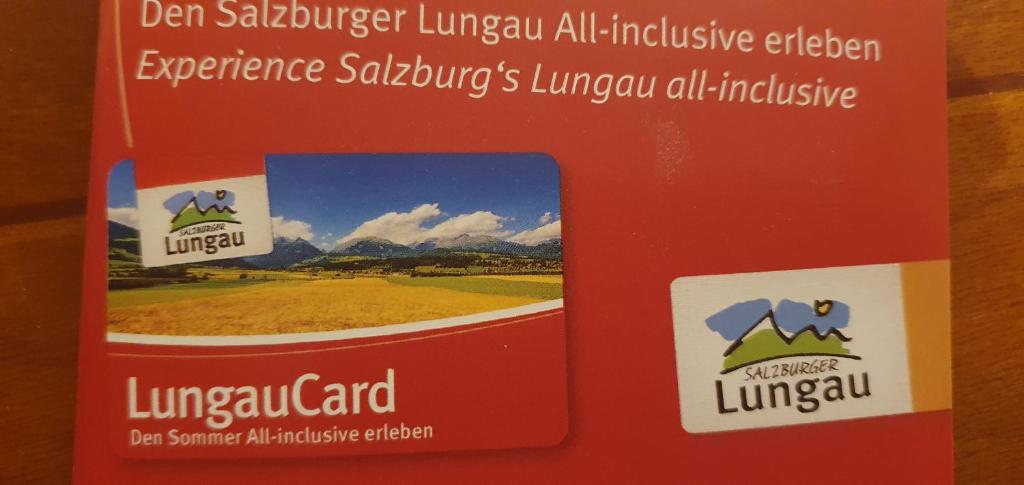 Certifikát, ocenenie alebo iný dokument vystavený v ubytovaní Ferienwohnungen Trinker - Lungau Karte inklusive