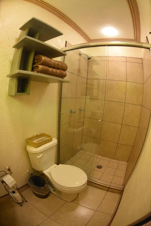 Koupelna v ubytování HOTEL CASA LIMON