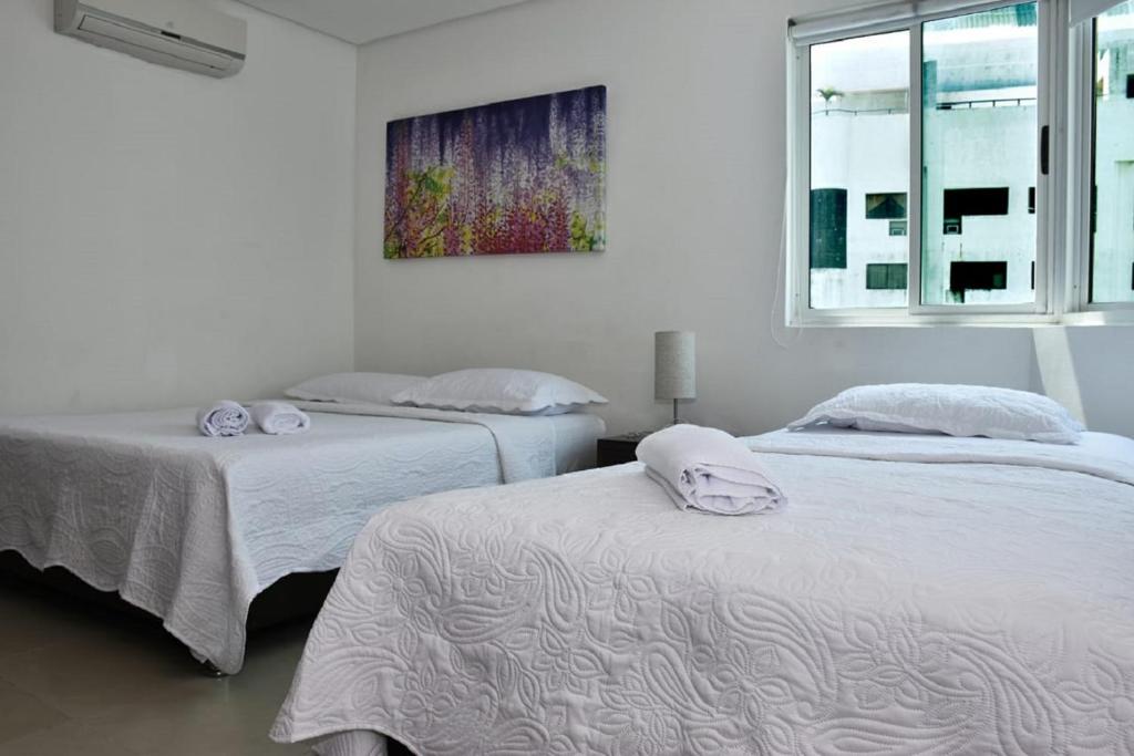 APARTAMENTO EN CARTAGENA FRENTE AL MAR 2 ALCOBAS 2T11B CON AIRE ACONDICIONADO Y WIFI