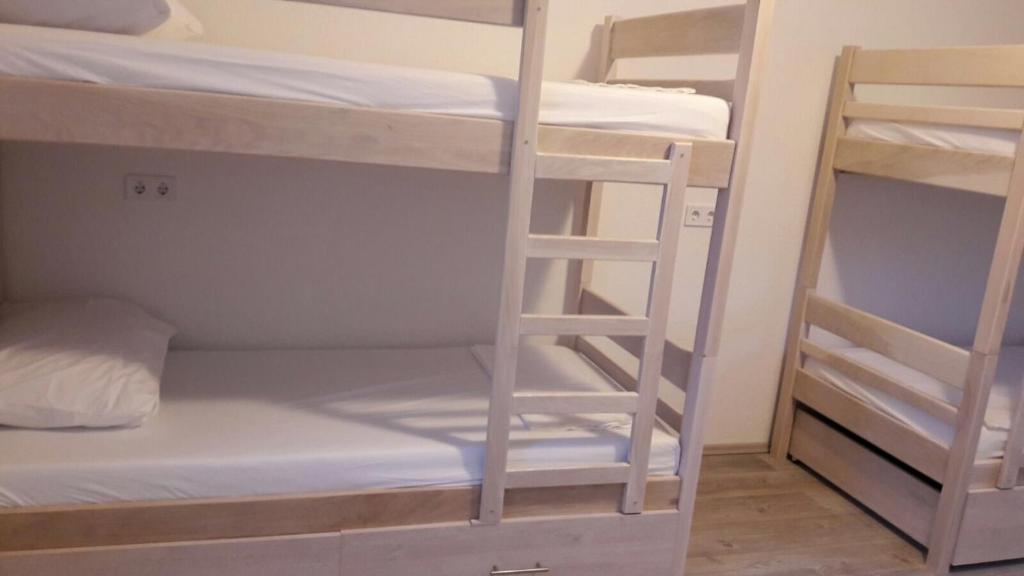 Postel nebo postele na pokoji v ubytování Backpackers Home