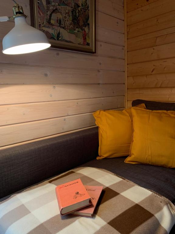 Postel nebo postele na pokoji v ubytování Tahkuna Puhkekeskus