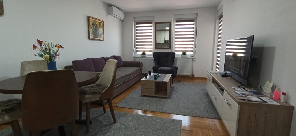 TV a/nebo společenská místnost v ubytování Apartman N&N