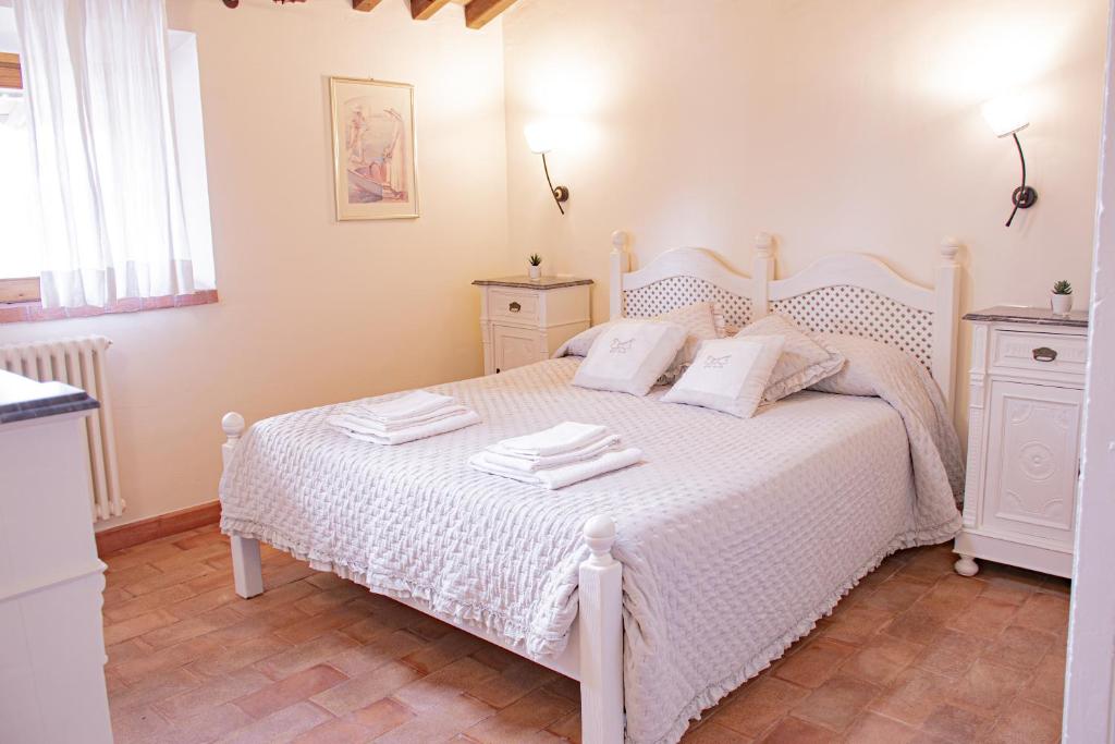 Posteľ alebo postele v izbe v ubytovaní Casa VELIA 78Mq a 30 metri dal Mare di San Vincenzo