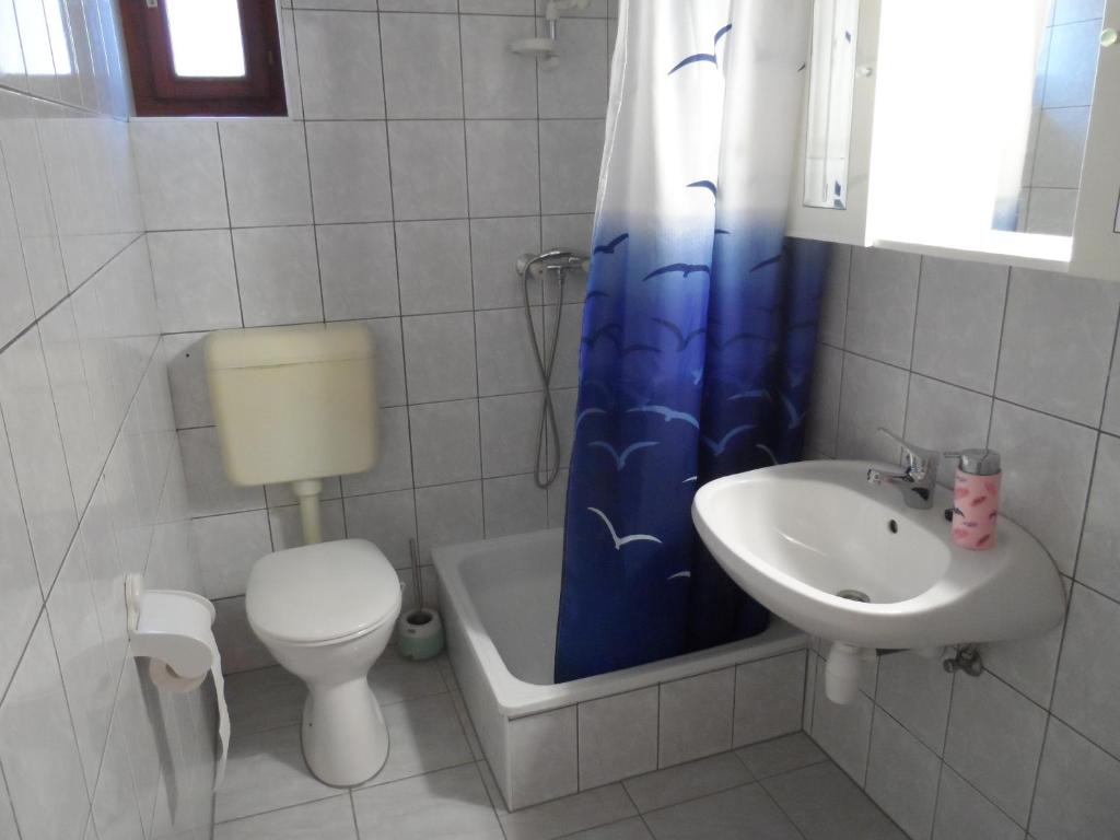 Koupelna v ubytování Apartman Berki