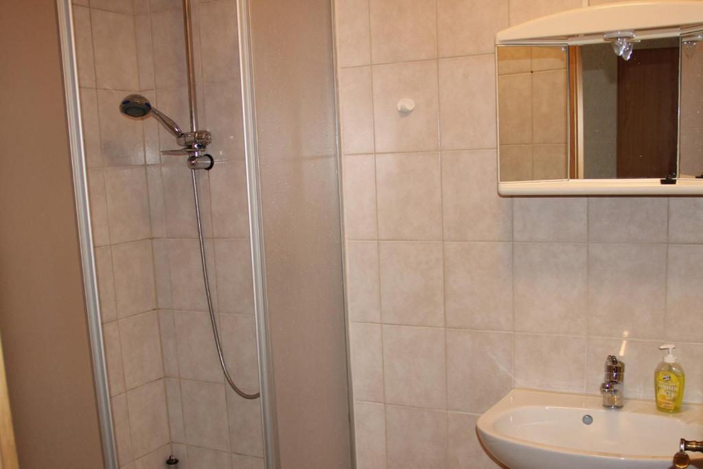 Koupelna v ubytování Gasthof Zur Eiche