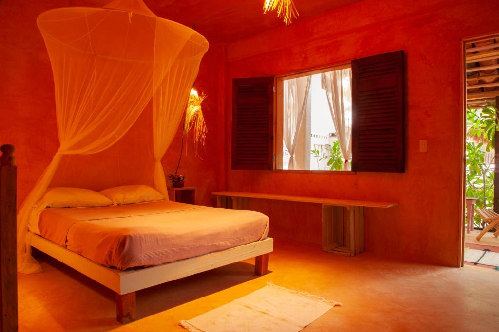 Letto o letti in una camera di M a r e a V i v a - O a x