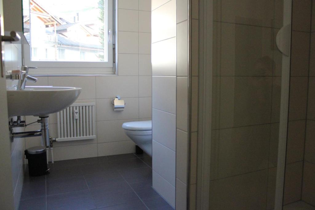 Koupelna v ubytování Dorfklatsch Ferienwohnung