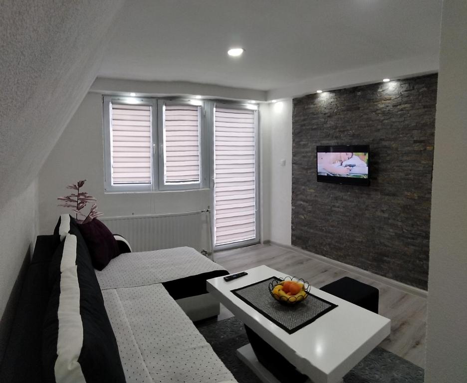 TV a/nebo společenská místnost v ubytování Apartmani Zlatarski DAR