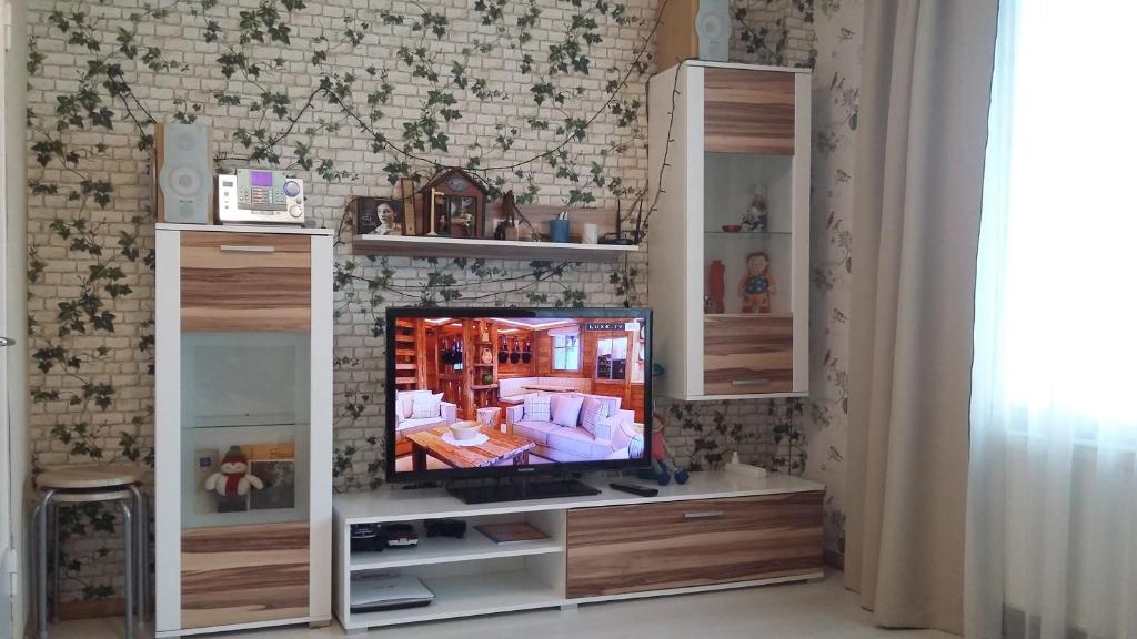 Μια τηλεόραση ή/και κέντρο ψυχαγωγίας στο Sunny Apartment