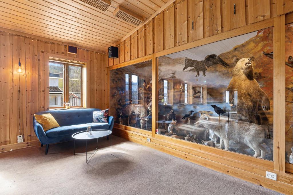 Posezení v ubytování Hardanger Guesthouse