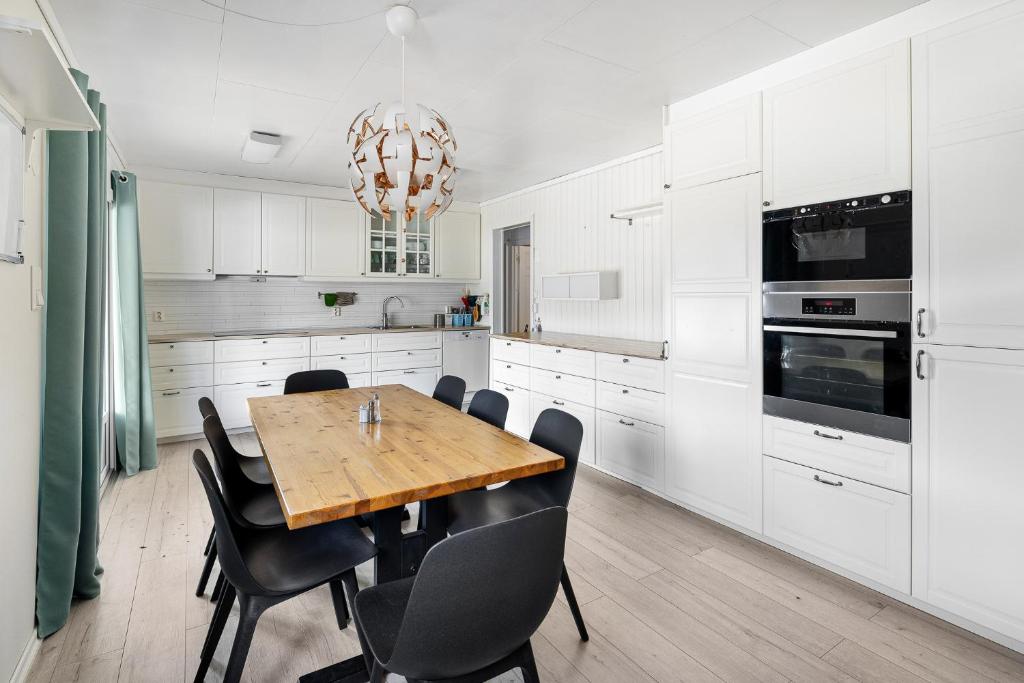 Kuchyň nebo kuchyňský kout v ubytování Hardanger Guesthouse
