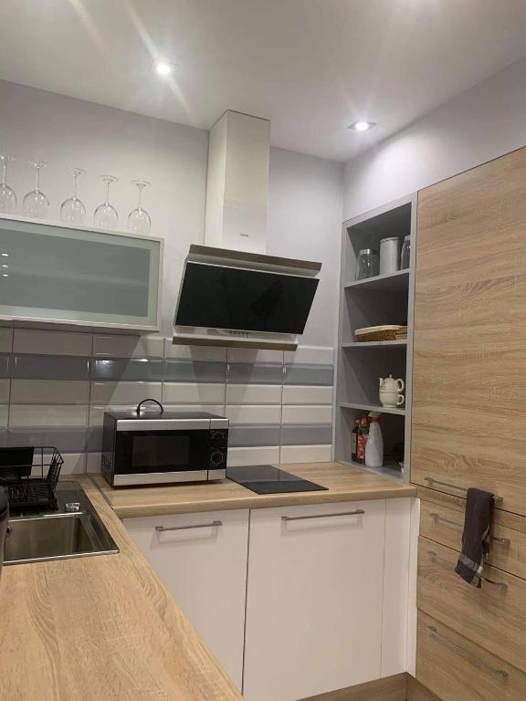 Kuchyňa alebo kuchynka v ubytovaní Apartament Morski