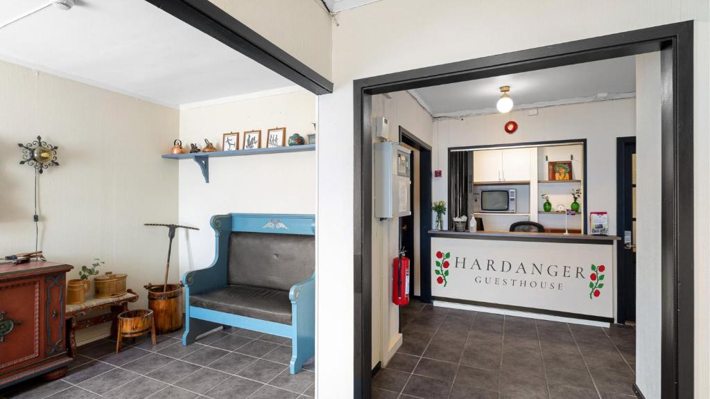Posezení v ubytování Hardanger Guesthouse