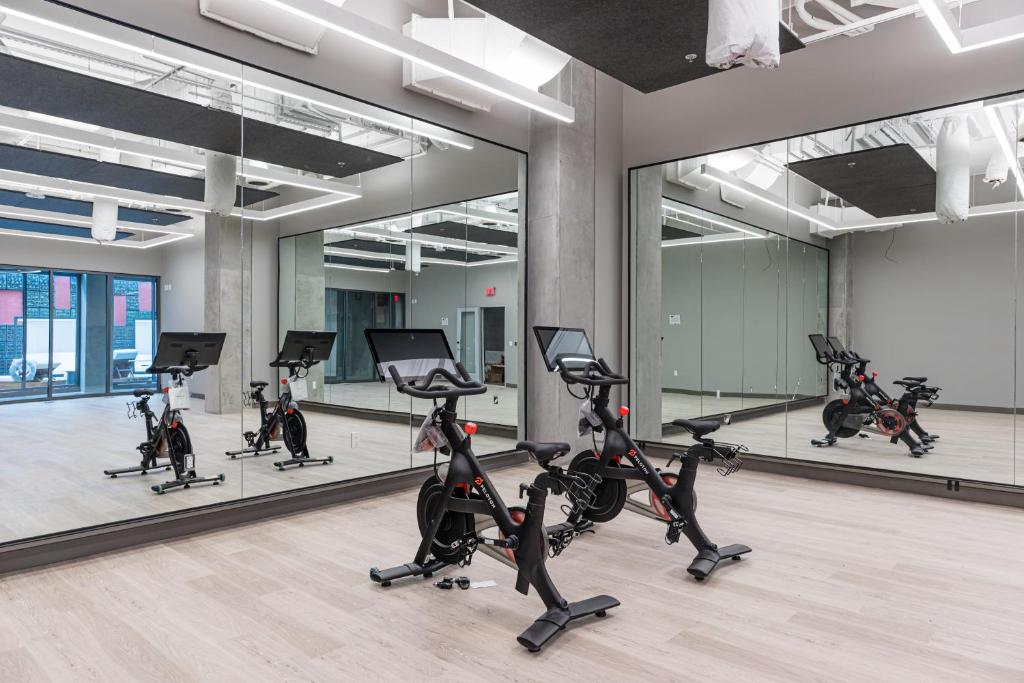 Fitness centrum a/nebo fitness zařízení v ubytování Shashi Hotel Mountain View Palo Alto