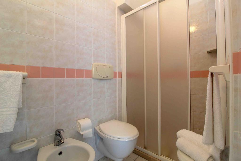 Koupelna v ubytování Hotel Kelly