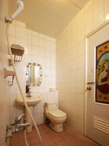Koupelna v ubytování Ludao B&B