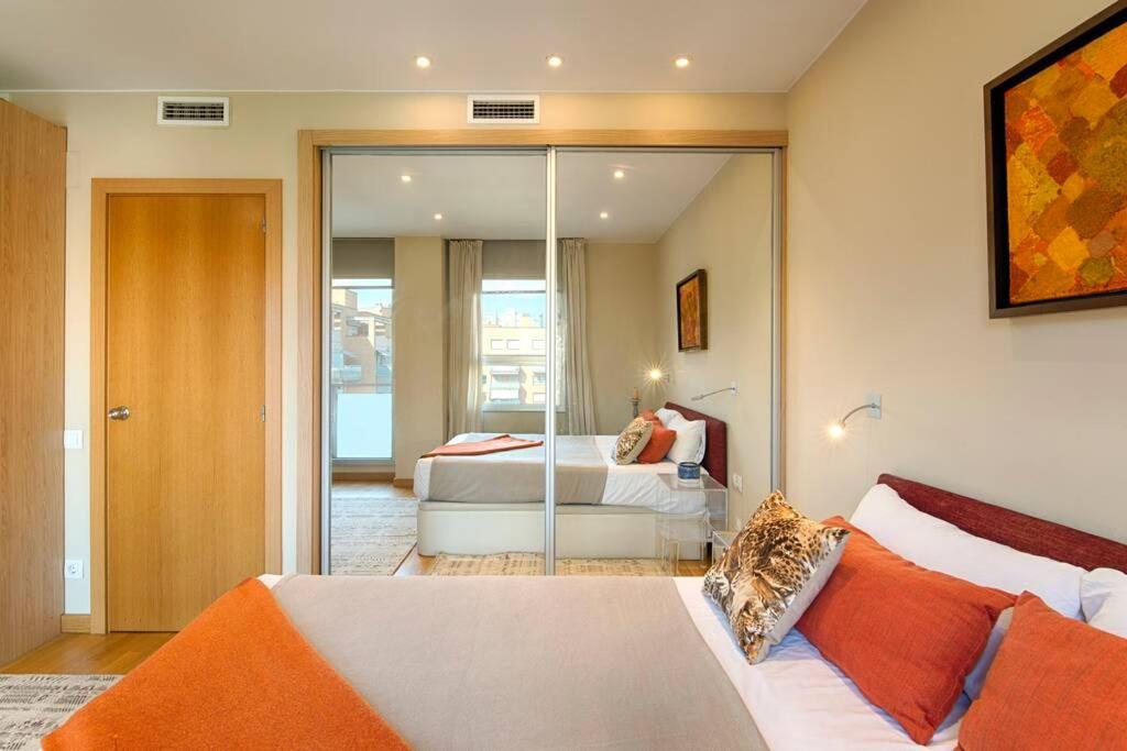 Posteľ alebo postele v izbe v ubytovaní Great and Seaside Flat