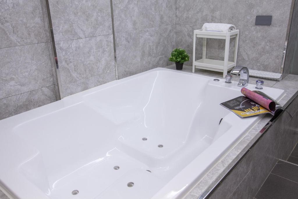 Koupelna v ubytování 里萊行旅 - Lilai Motel