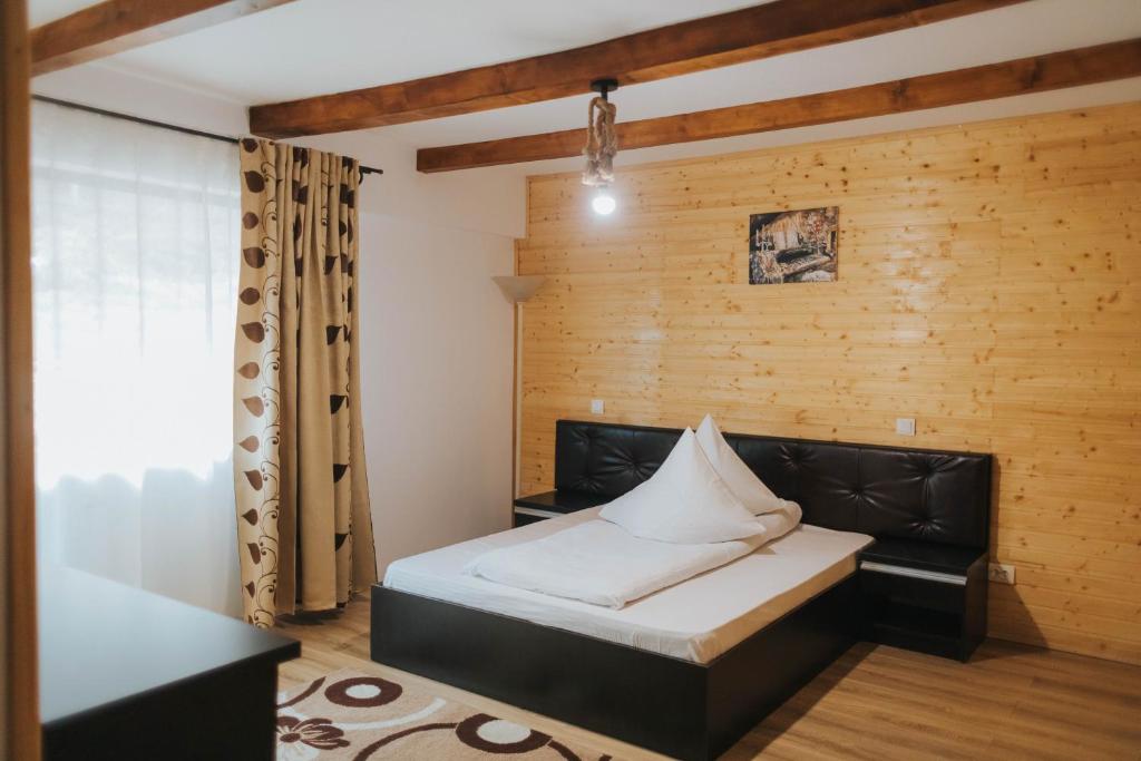 Postel nebo postele na pokoji v ubytování Pensiunea Agnes