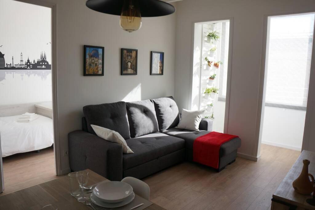 Posezení v ubytování Barcelona Industrial Style Apartment