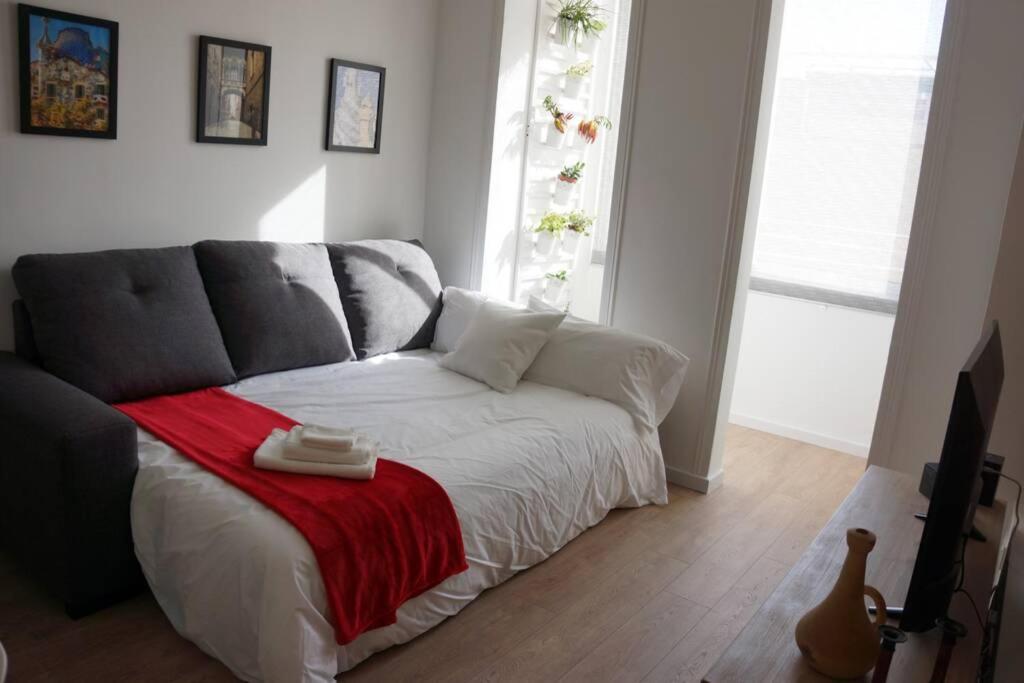 Posezení v ubytování Barcelona Industrial Style Apartment