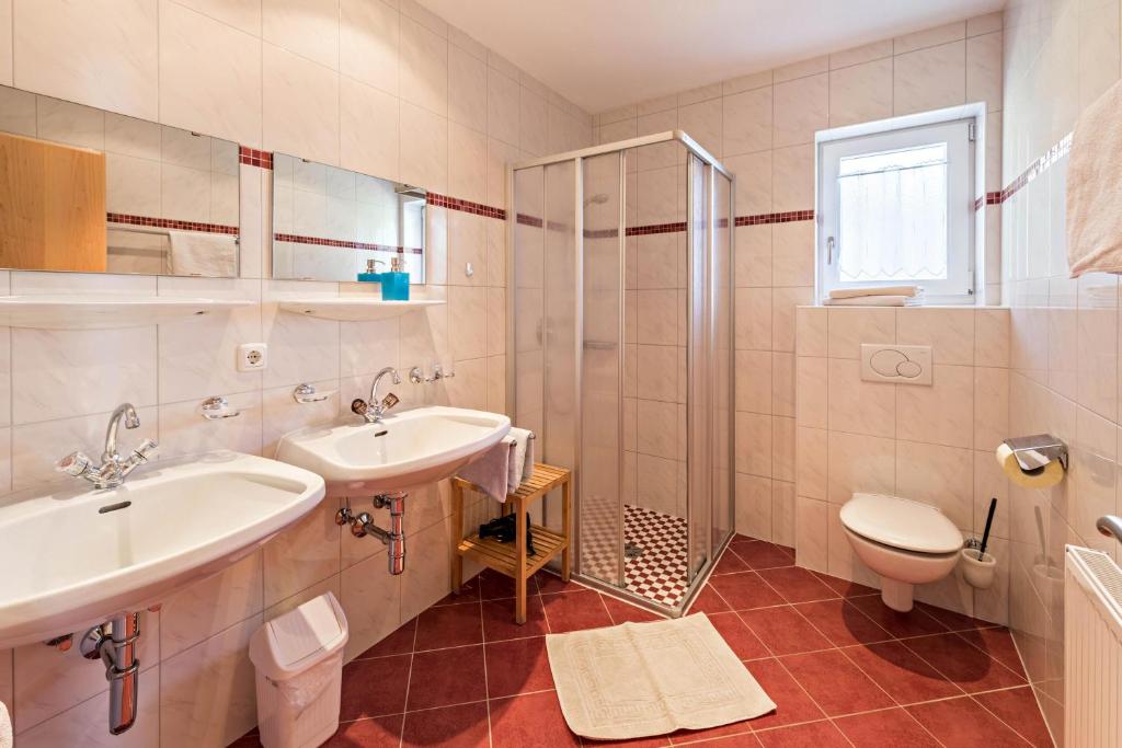 Koupelna v ubytování Ferienwohnung Jakob