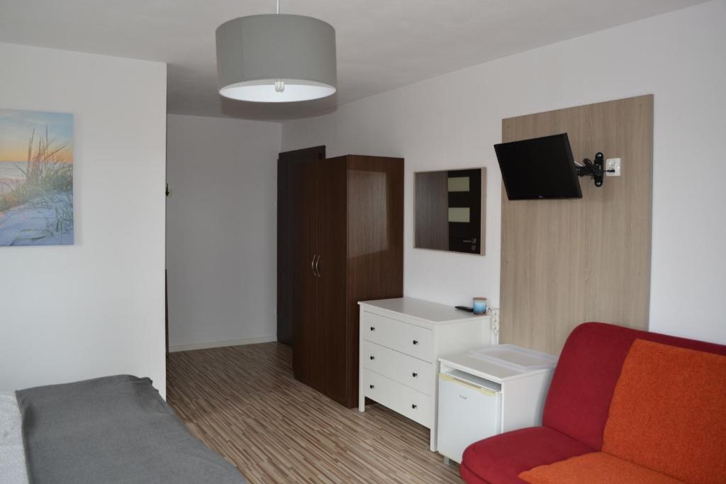 Telewizja i/lub zestaw kina domowego w obiekcie D.W Nawigator
