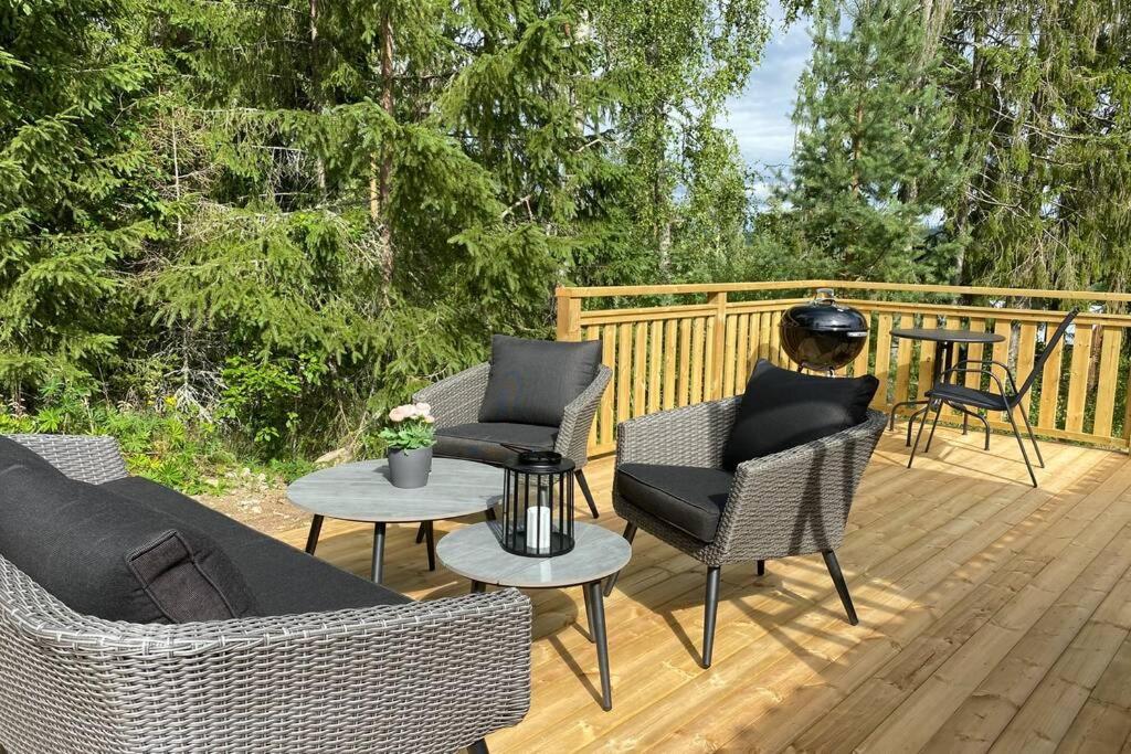 Balkón nebo terasa v ubytování Naturnära boende i vackra Järvsö - H