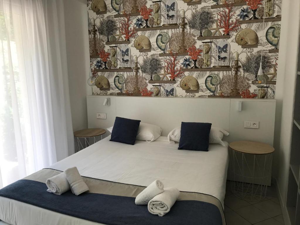 Cama ou camas em um quarto em Prea Gianca